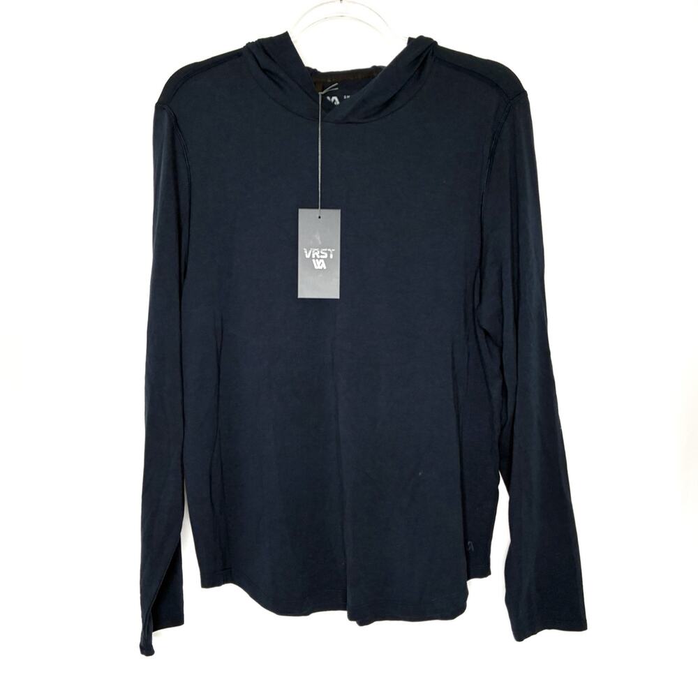 VRST Navy Blue Essential Hoodie Stretch Lightweight DSG NWT Mens Various Sizes